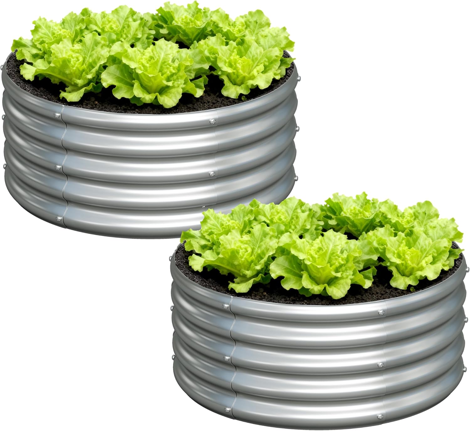 Folang 2x2 Round raised planter813m7IqutoL._AC_SL1500_
