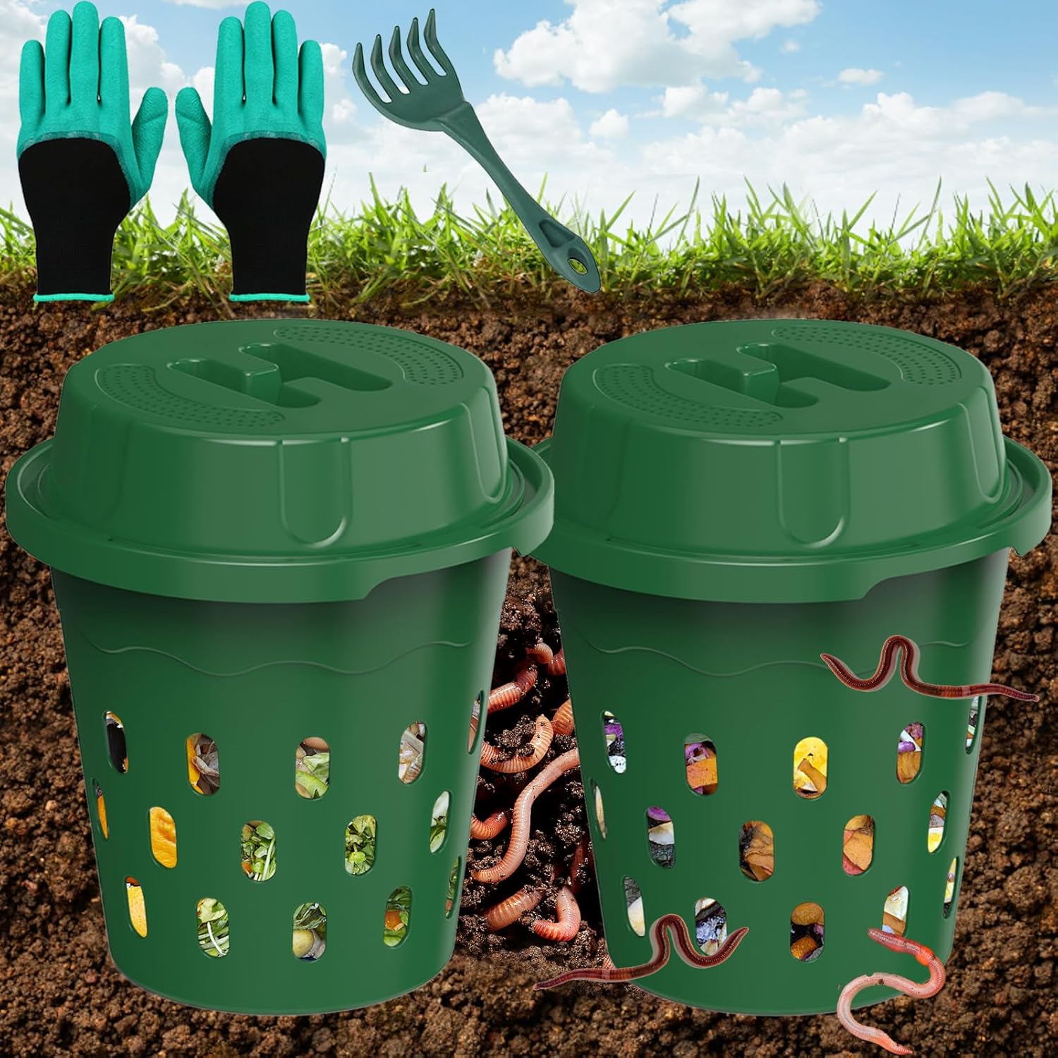 2 PK WORM COMPOSTER 81RJHbDBloL._AC_SL1500_